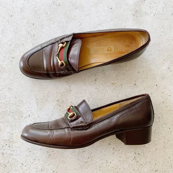 Gucci | Shoes | Vintage Gucci Horsebit Loafers 8s Brown 365